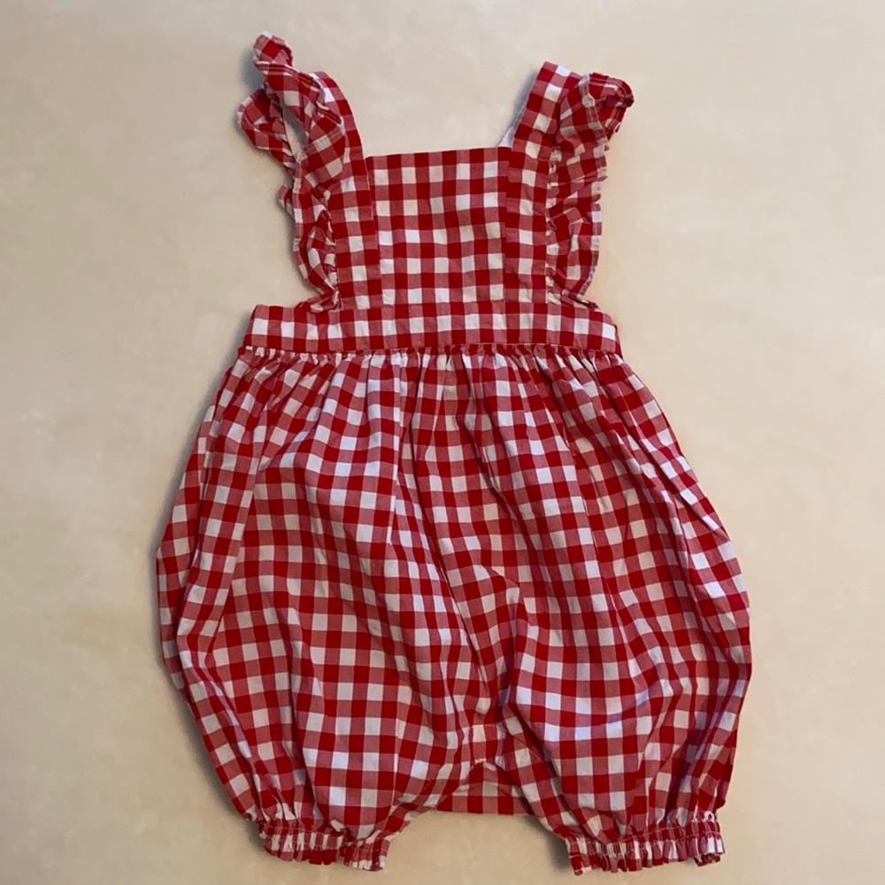 BabyGap red and white romper